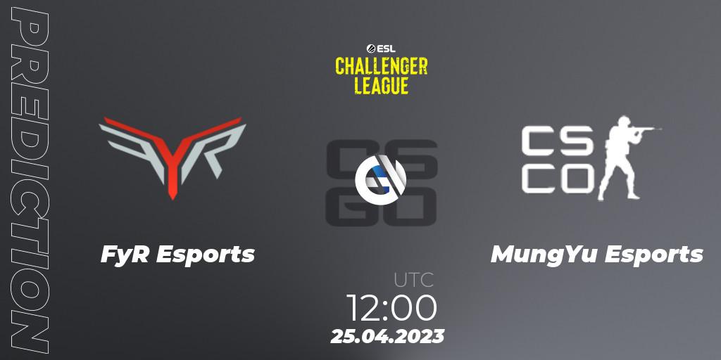 FyR Esports - MungYu Esports: Maç tahminleri. 25.04.2023 at 12:00, Counter-Strike (CS2), ESL Challenger League Season 45: Asia-Pacific