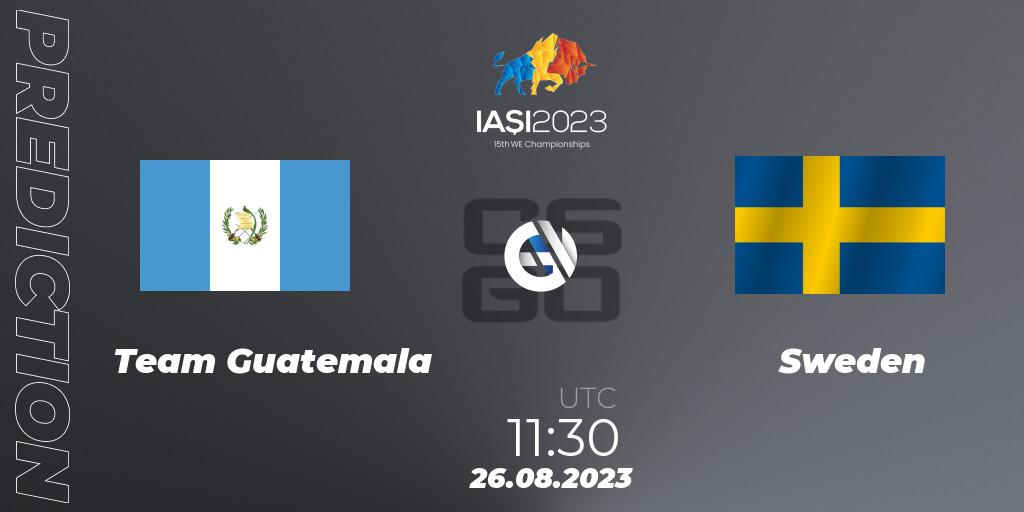 Team Guatemala - Sweden: Maç tahminleri. 26.08.2023 at 17:00, Counter-Strike (CS2), IESF World Esports Championship 2023