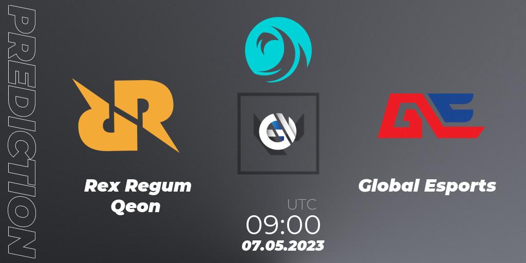 Rex Regum Qeon - Global Esports: Maç tahminleri. 07.05.23, VALORANT, VCT 2023: Pacific League