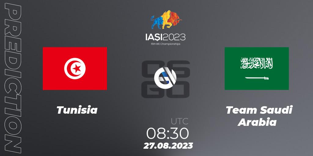 Tunisia - Team Saudi Arabia: Maç tahminleri. 27.08.2023 at 12:30, Counter-Strike (CS2), IESF World Esports Championship 2023