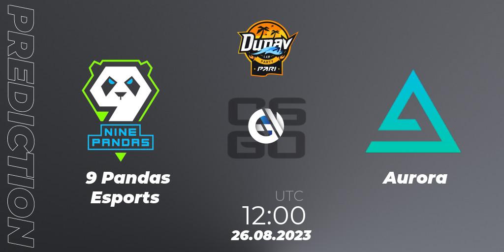 9 Pandas Esports - Aurora: Maç tahminleri. 26.08.2023 at 12:00, Counter-Strike (CS2), PARI Dunav Party 2023
