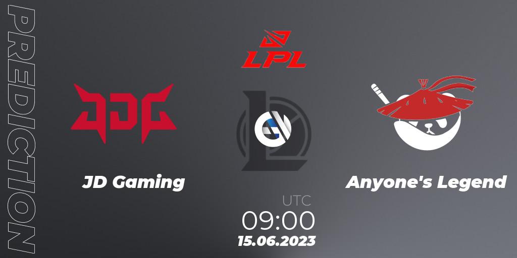 JD Gaming - Anyone's Legend: Maç tahminleri. 15.06.23, LoL, LPL Summer 2023 Regular Season