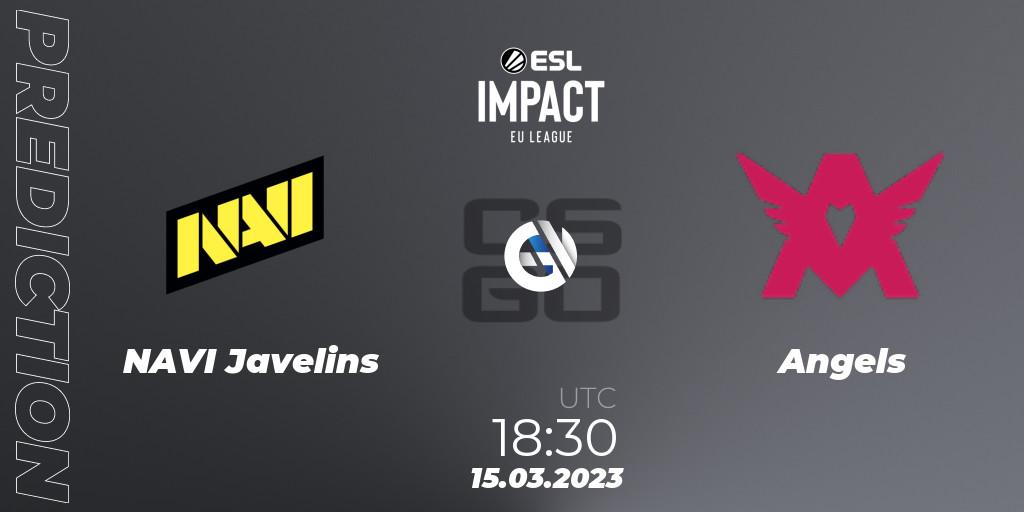 NAVI Javelins - Angels: Maç tahminleri. 15.03.2023 at 18:30, Counter-Strike (CS2), ESL Impact League Season 3: European Division