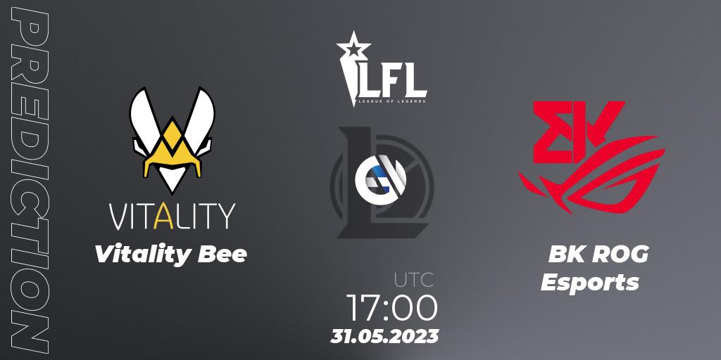 Vitality Bee - BK ROG Esports: Maç tahminleri. 31.05.2023 at 17:00, LoL, LFL Summer 2023 - Group Stage