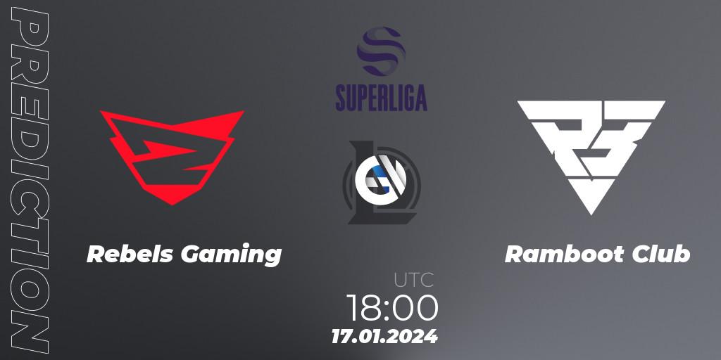 Rebels Gaming - Ramboot Club: Maç tahminleri. 17.01.2024 at 18:00, LoL, Superliga Spring 2024 - Group Stage
