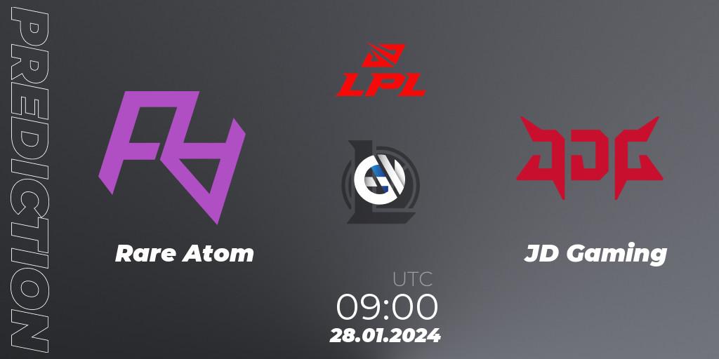 Rare Atom - JD Gaming: Maç tahminleri. 28.01.2024 at 09:00, LoL, LPL Spring 2024 - Group Stage