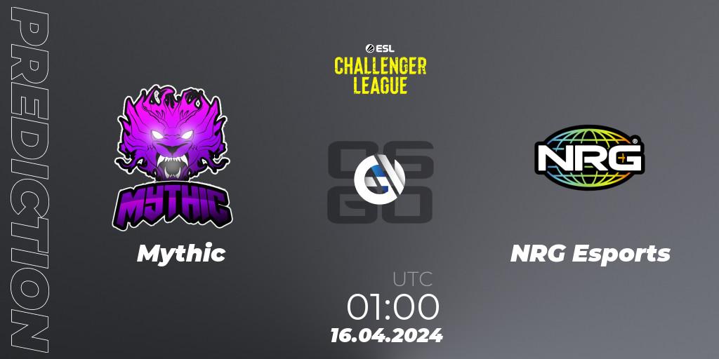 Mythic - NRG Esports: Maç tahminleri. 16.04.24, CS2 (CS:GO), ESL Challenger League Season 47: North America