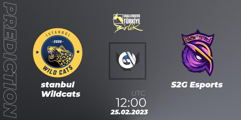 İstanbul Wildcats - S2G Esports: Maç tahminleri. 25.02.2023 at 11:30, VALORANT, VALORANT Challengers 2023 Turkey: Birlik Split 1