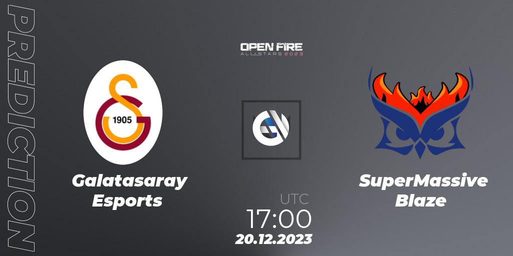 Galatasaray Esports - SuperMassive Blaze: Maç tahminleri. 20.12.23, VALORANT, Open Fire All Stars 2023