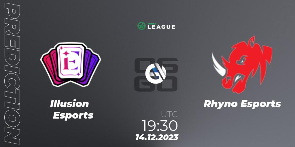 Illusion Esports - Rhyno Esports: Maç tahminleri. 14.12.2023 at 19:30, Counter-Strike (CS2), ESEA Season 47: Main Division - Europe