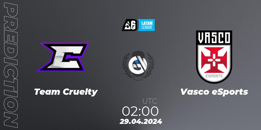Team Cruelty - Vasco eSports: Maç tahminleri. 29.04.2024 at 02:00, Rainbow Six, LATAM League 2024 - Stage 1: Final Four