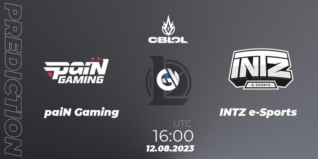paiN Gaming - INTZ e-Sports: Maç tahminleri. 12.08.2023 at 16:00, LoL, CBLOL Split 2 2023 - Playoffs
