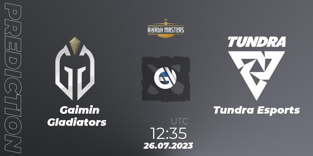 Gaimin Gladiators - Tundra Esports: Maç tahminleri. 26.07.2023 at 12:54, Dota 2, Riyadh Masters 2023