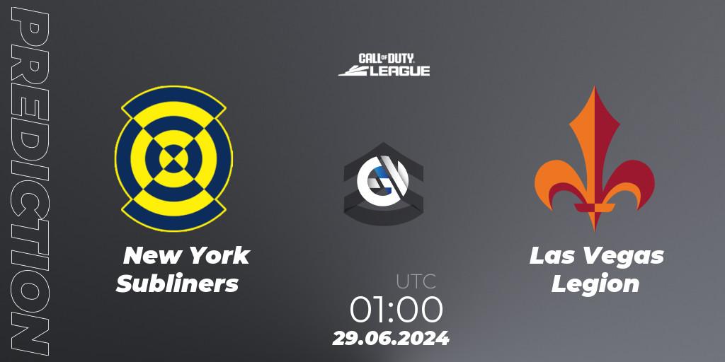 New York Subliners - Las Vegas Legion: Maç tahminleri. 29.06.2024 at 01:00, Call of Duty, Call of Duty League 2024: Stage 4 Major