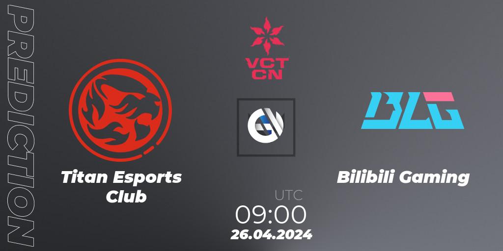 Titan Esports Club - Bilibili Gaming: Maç tahminleri. 26.04.2024 at 09:10, VALORANT, VALORANT Champions Tour China 2024: Stage 1 - Group Stage
