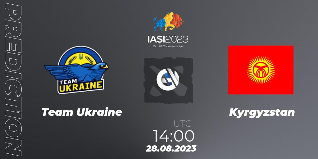 Team Ukraine - Kyrgyzstan: Maç tahminleri. 28.08.23, Dota 2, IESF World Championship 2023