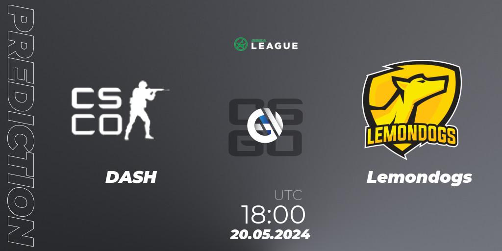 DASH - Lemondogs: Maç tahminleri. 20.05.2024 at 18:00, Counter-Strike (CS2), ESEA Season 49: Advanced Division - Europe