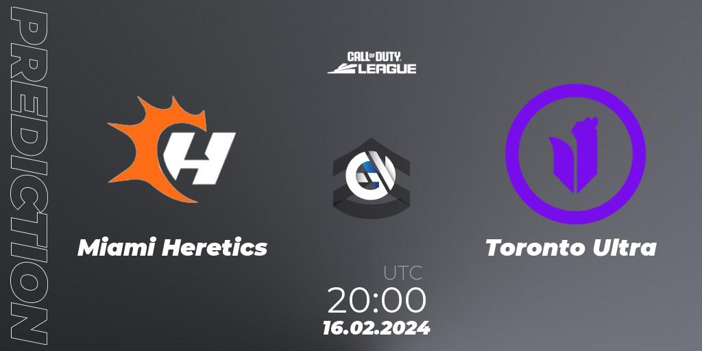 Miami Heretics - Toronto Ultra: Maç tahminleri. 16.02.2024 at 20:00, Call of Duty, Call of Duty League 2024: Stage 2 Major Qualifiers
