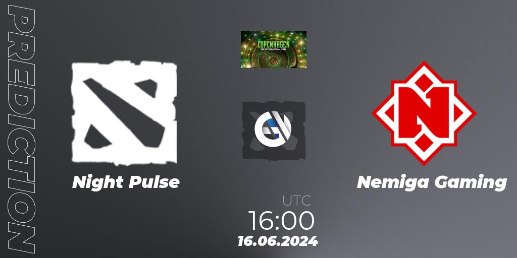 Night Pulse - Nemiga Gaming: Maç tahminleri. 16.06.2024 at 16:00, Dota 2, The International 2024: Eastern Europe Closed Qualifier
