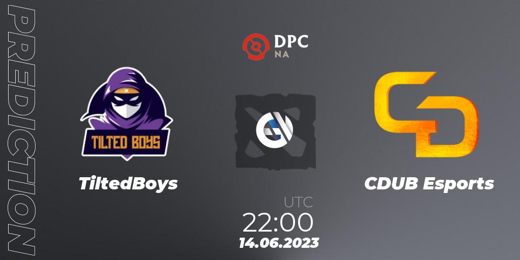 TiltedBoys - CDUB Esports: Maç tahminleri. 14.06.23, Dota 2, DPC 2023 Tour 3: NA Division II (Lower)