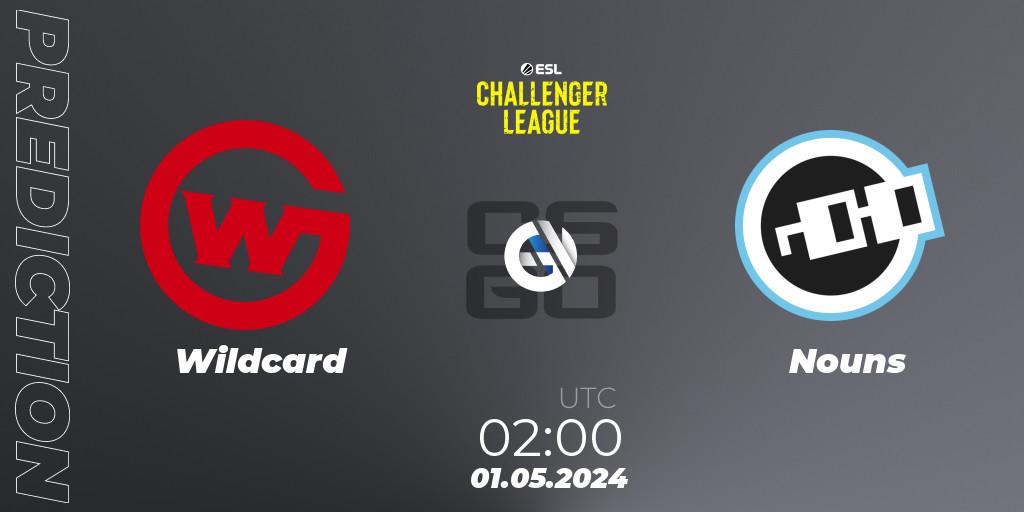 Wildcard - Nouns: Maç tahminleri. 14.05.2024 at 02:00, Counter-Strike (CS2), ESL Challenger League Season 47: North America