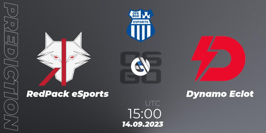 RedPack eSports - Dynamo Eclot: Maç tahminleri. 14.09.23, CS2 (CS:GO), OFK BGD Esports Series #1