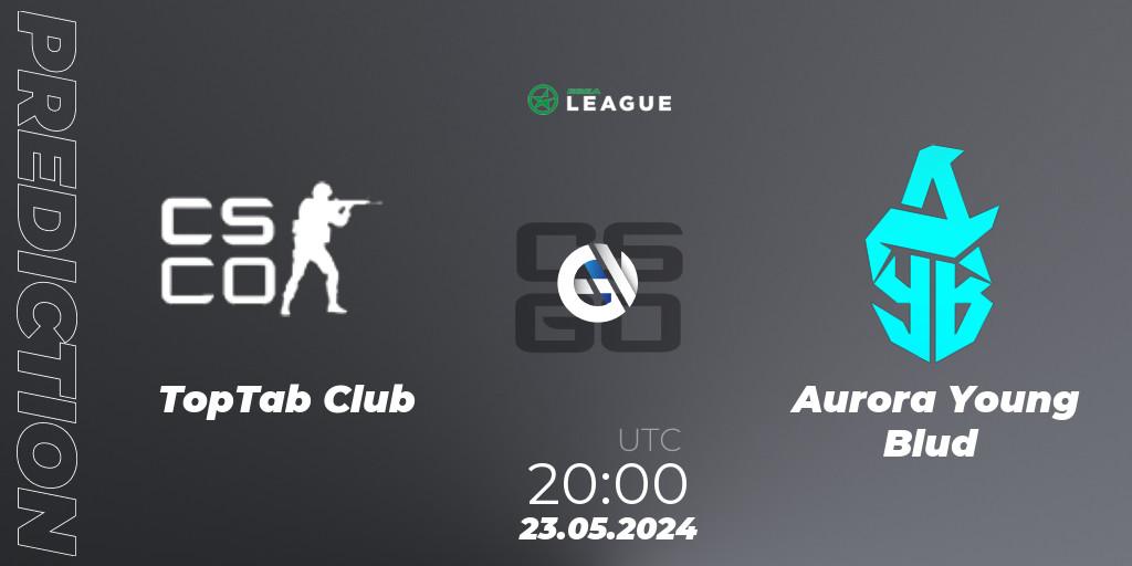 TopTab Club - Aurora Young Blud: Maç tahminleri. 23.05.2024 at 20:00, Counter-Strike (CS2), ESEA Season 49: Advanced Division - Europe