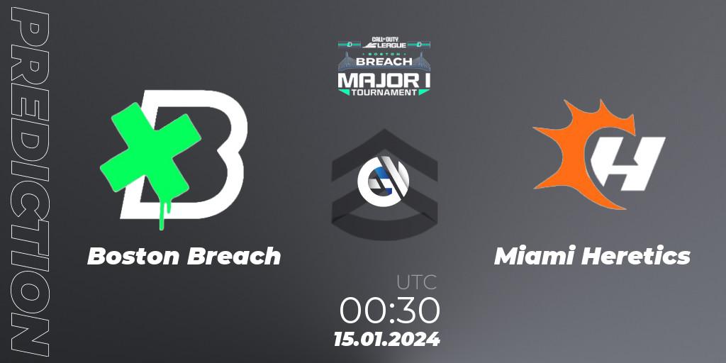 Boston Breach - Miami Heretics: Maç tahminleri. 15.01.2024 at 00:30, Call of Duty, Call of Duty League 2024: Stage 1 Major Qualifiers