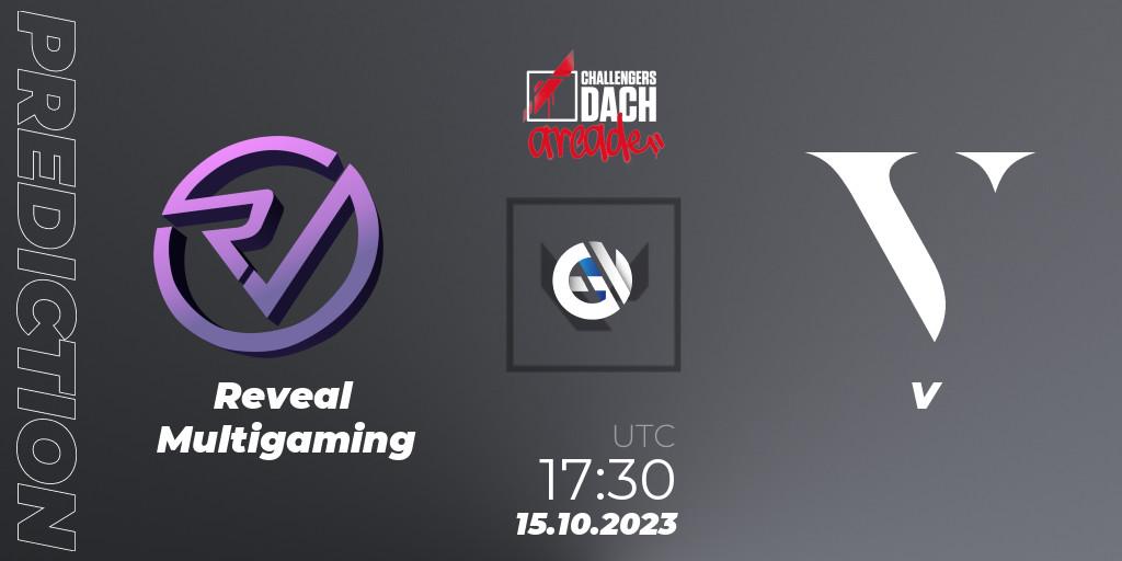 Reveal Multigaming - V: Maç tahminleri. 15.10.2023 at 17:30, VALORANT, VALORANT Challengers 2023 DACH: Arcade