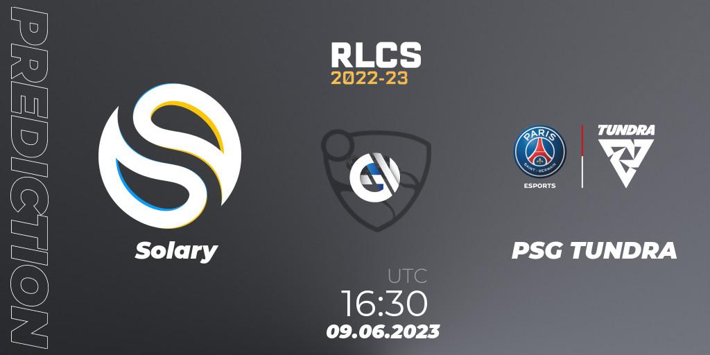 Solary - PSG TUNDRA: Maç tahminleri. 09.06.2023 at 16:30, Rocket League, RLCS 2022-23 - Spring: Europe Regional 3 - Spring Invitational