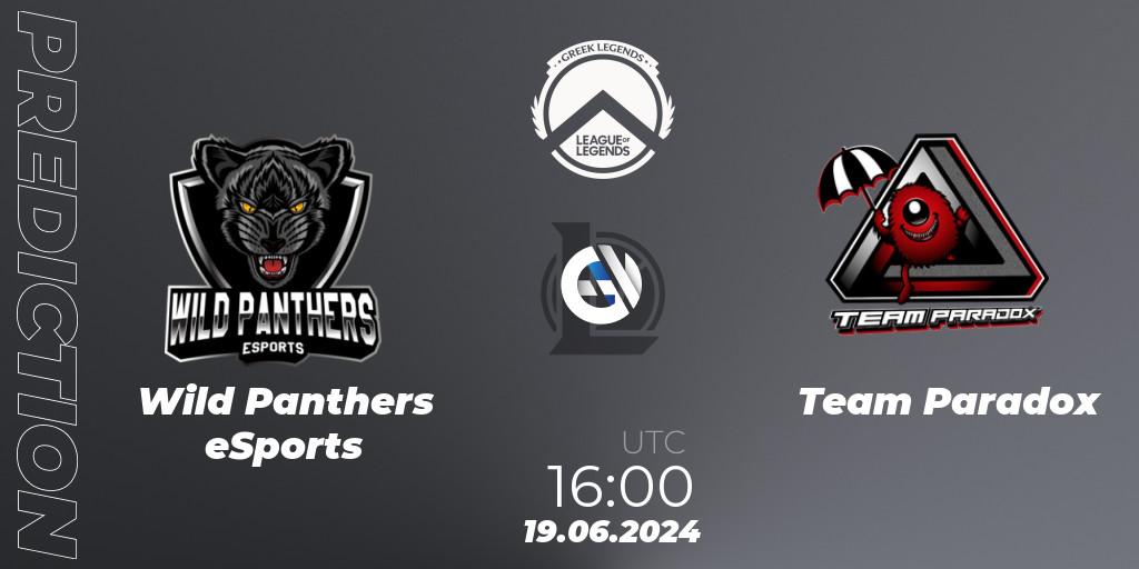 Wild Panthers eSports - Team Paradox: Maç tahminleri. 19.06.2024 at 16:00, LoL, GLL Summer 2024