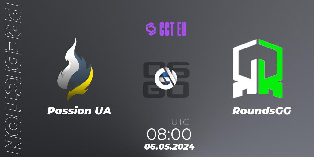 Passion UA - RoundsGG: Maç tahminleri. 06.05.2024 at 08:00, Counter-Strike (CS2), CCT Season 2 European Series #3 Play-In