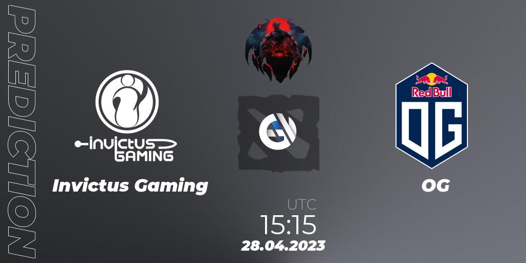 Invictus Gaming - OG: Maç tahminleri. 28.04.2023 at 15:27, Dota 2, The Berlin Major 2023 ESL - Group Stage