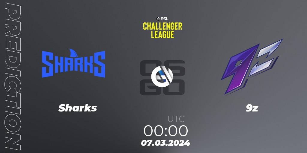 Sharks - 9z: Maç tahminleri. 07.03.24, CS2 (CS:GO), ESL Challenger League Season 47: South America