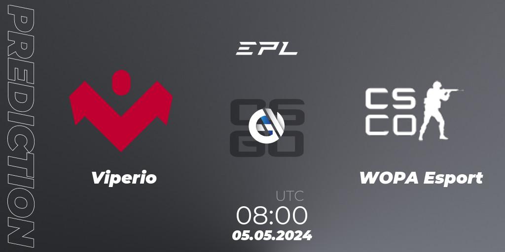 Viperio - WOPA Esport: Maç tahminleri. 05.05.2024 at 08:00, Counter-Strike (CS2), European Pro League Season 17: Division 2