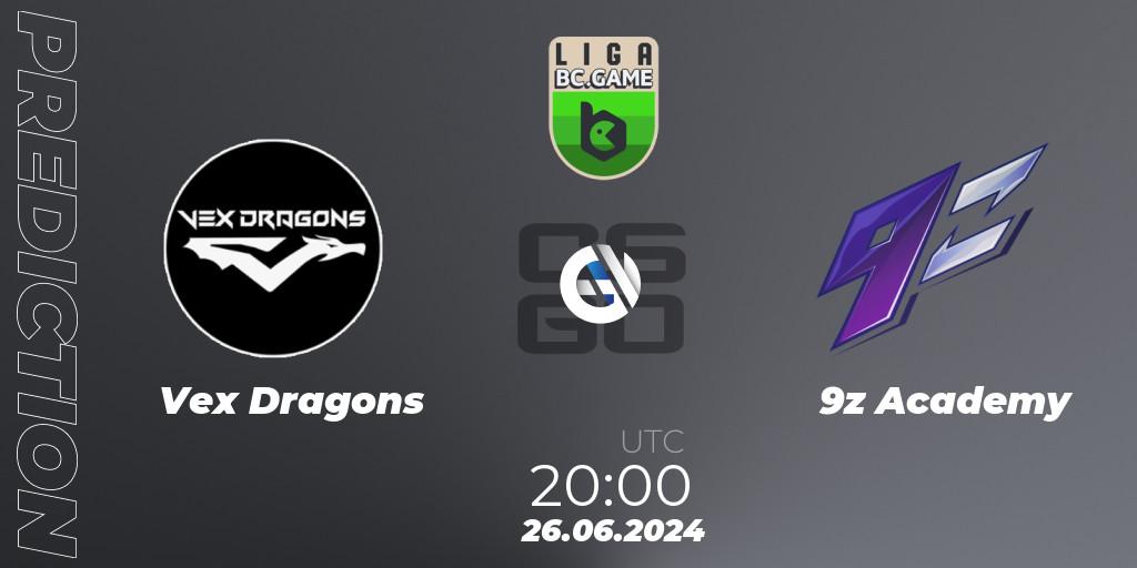 Vex Dragons - 9z Academy: Maç tahminleri. 26.06.2024 at 20:00, Counter-Strike (CS2), Dust2 Brasil Liga Season 3: Division 2