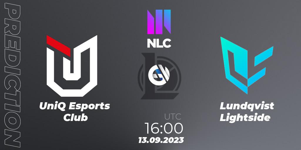 UniQ Esports Club - Lundqvist Lightside: Maç tahminleri. 13.09.23, LoL, NLC Division 1 2024 Promotion