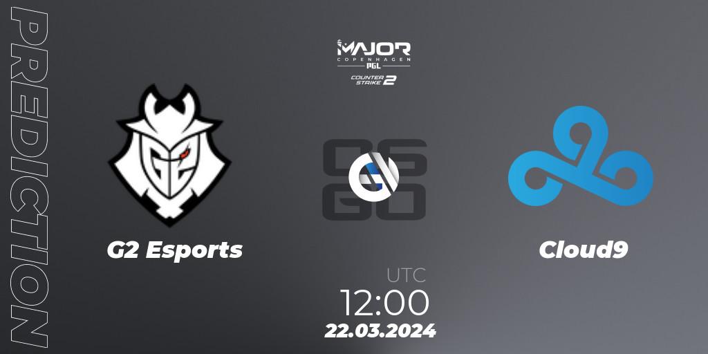 G2 Esports - Cloud9: Maç tahminleri. 22.03.24, CS2 (CS:GO), PGL CS2 Major Copenhagen 2024