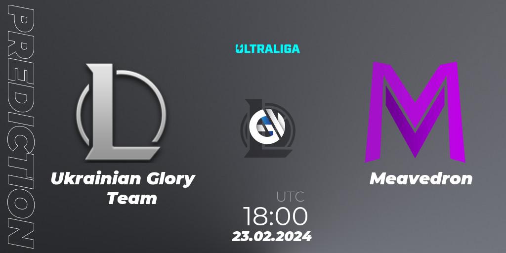 Ukrainian Glory Team - Meavedron: Maç tahminleri. 23.02.2024 at 18:00, LoL, Ultraliga 2nd Division Season 8