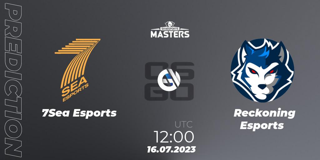 7Sea Esports - Reckoning Esports: Maç tahminleri. 16.07.2023 at 12:00, Counter-Strike (CS2), Skyesports Masters 2023: Regular Season