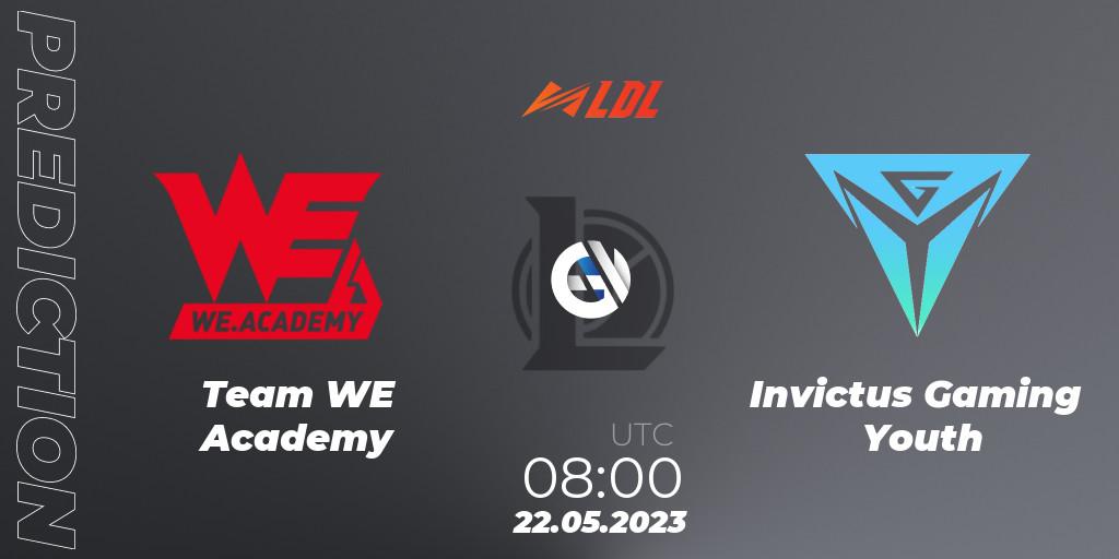 Team WE Academy - Invictus Gaming Youth: Maç tahminleri. 22.05.2023 at 09:00, LoL, LDL 2023 - Regular Season - Stage 2