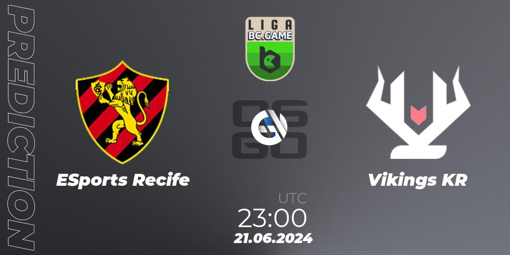 ESports Recife - Vikings KR: Maç tahminleri. 21.06.2024 at 23:00, Counter-Strike (CS2), Dust2 Brasil Liga Season 3: Division 1