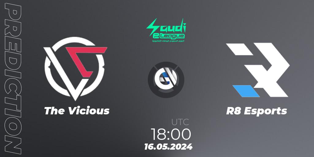 The Vicious - R8 Esports: Maç tahminleri. 16.05.2024 at 19:00, Overwatch, Saudi eLeague 2024 - Major 2 Phase 1