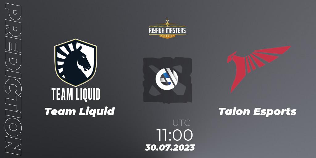 Team Liquid - Talon Esports: Maç tahminleri. 30.07.2023 at 10:47, Dota 2, Riyadh Masters 2023