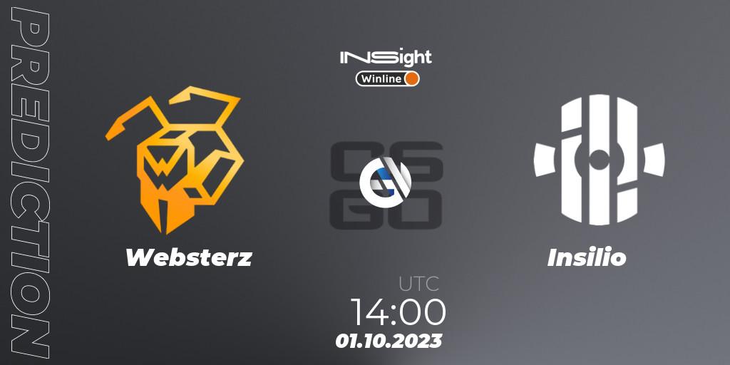 Websterz - Insilio: Maç tahminleri. 02.10.2023 at 15:30, Counter-Strike (CS2), Winline Insight Season 4