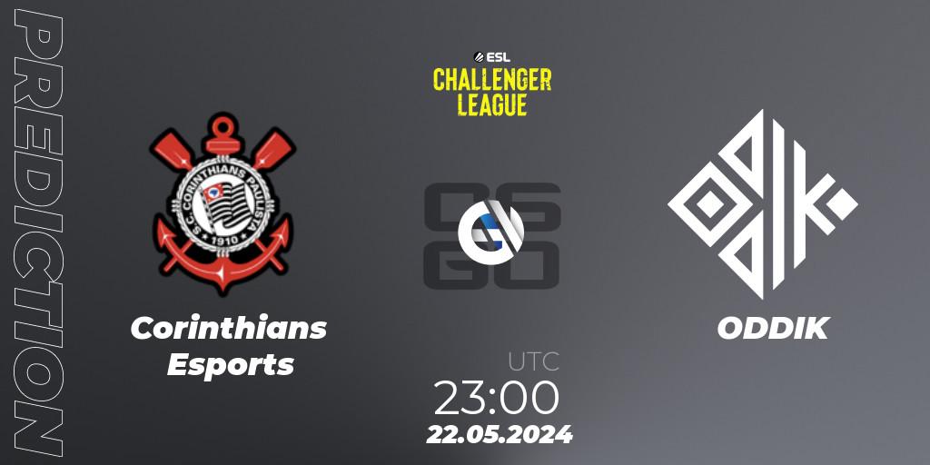 Corinthians Esports - ODDIK: Maç tahminleri. 22.05.2024 at 23:00, Counter-Strike (CS2), ESL Challenger League Season 47: South America