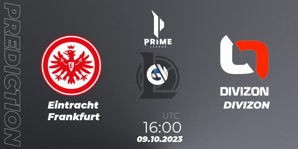 Eintracht Frankfurt - DIVIZON: Maç tahminleri. 09.10.2023 at 16:00, LoL, Prime League Pokal 2023