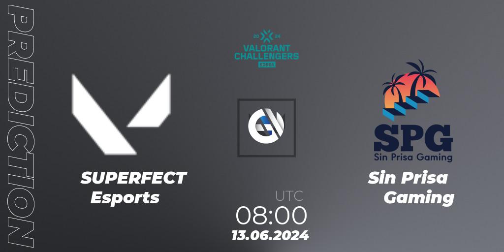 SUPERFECT Esports - Sin Prisa Gaming: Maç tahminleri. 13.06.2024 at 06:00, VALORANT, VALORANT Challengers 2024 Korea: Split 2