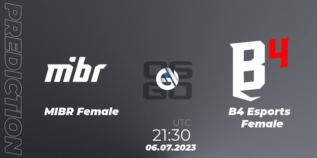 MIBR Female - B4 Esports Female: Maç tahminleri. 06.07.2023 at 23:15, Counter-Strike (CS2), BGS Esports 2023 Female: Online Stage
