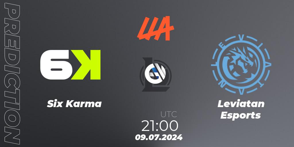 Six Karma - Leviatan Esports: Maç tahminleri. 09.07.2024 at 21:00, LoL, LLA Closing 2024 - Group Stage